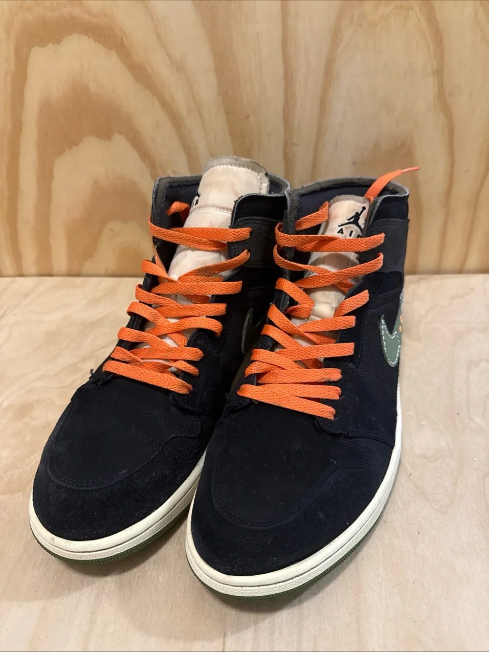 Nike Air Jordan 1 Mid SE Craft Halloween Light Olive Anthracite FD6817-003 sz 12